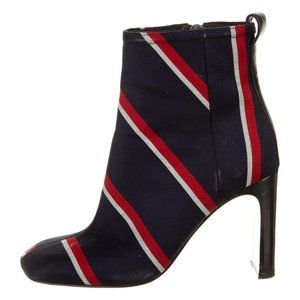 navy/red rag and bone striped booties